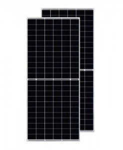 66 cellules de module solaire bifacial de 210 mm